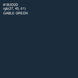 #1B2D3D - Gable Green Color Image